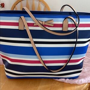 Kate Spade Multicolor Striped Tote
